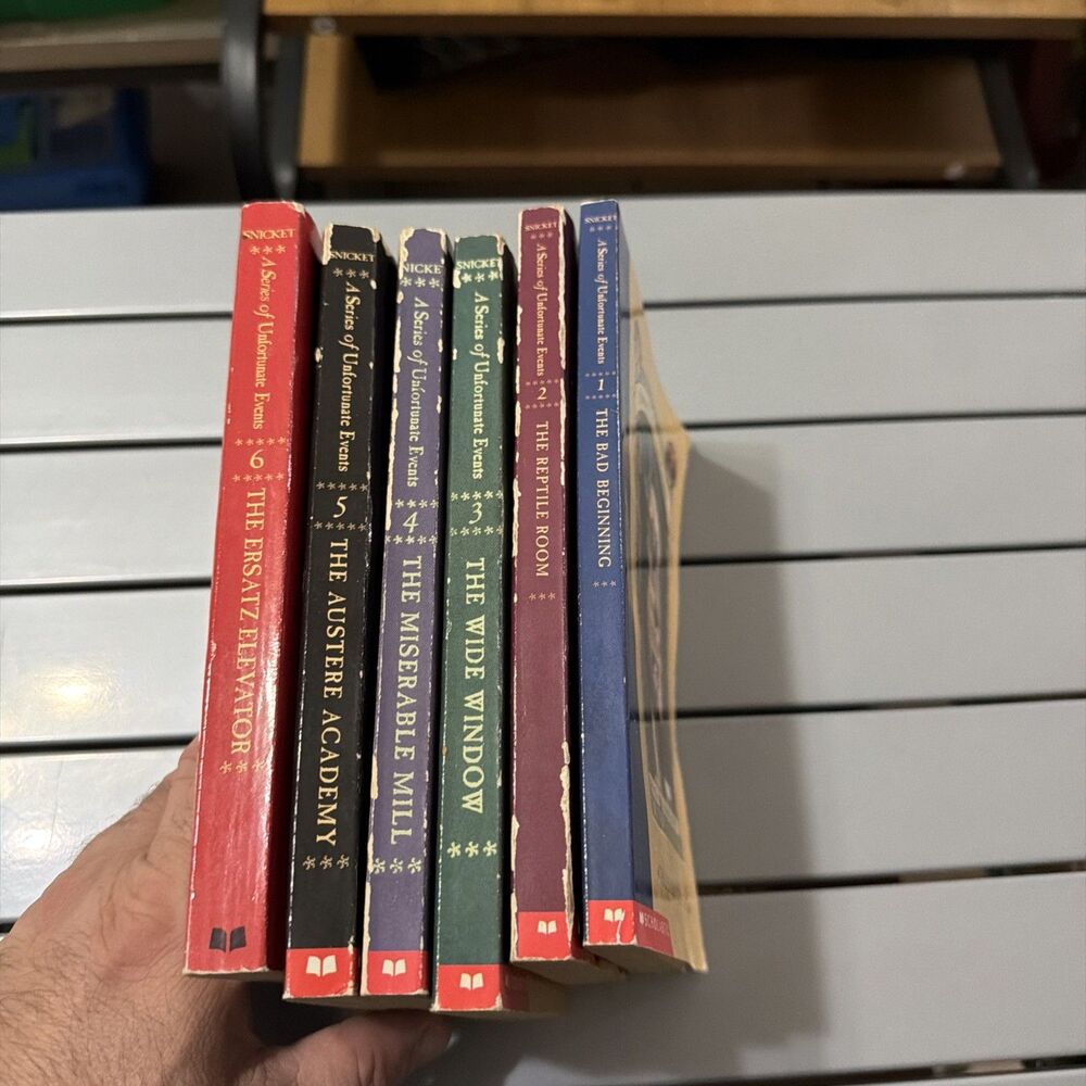 Book Lot Lemony Snicket A Series Of Unfortunate Events Vol.’s 1-6